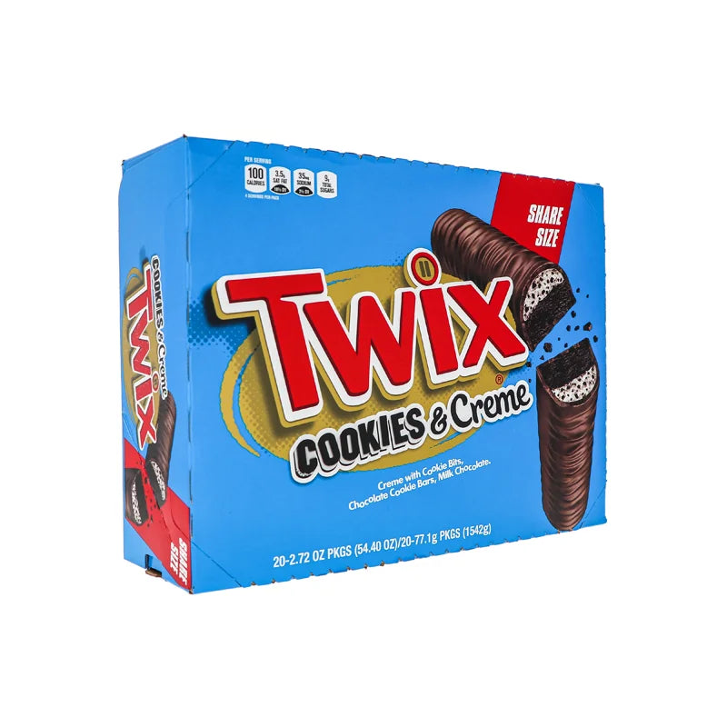 Twix Cookies & Creme Candy Bar (20 Count) - 2.72 oz image 1