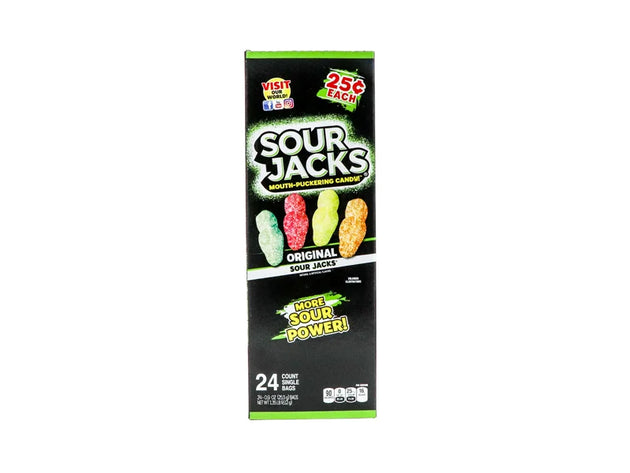 Sour Jacks Candy Gummy Snacks - 25c 24 Count - 0.9 oz image 0