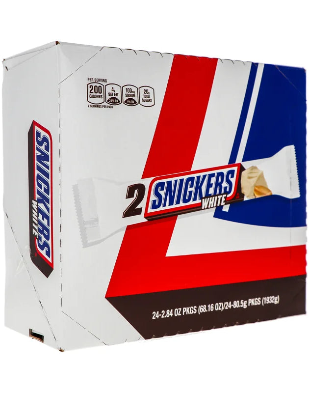 Snickers White Chocolate King Size Candy Bar (24 Count) - 2.84 oz image 0