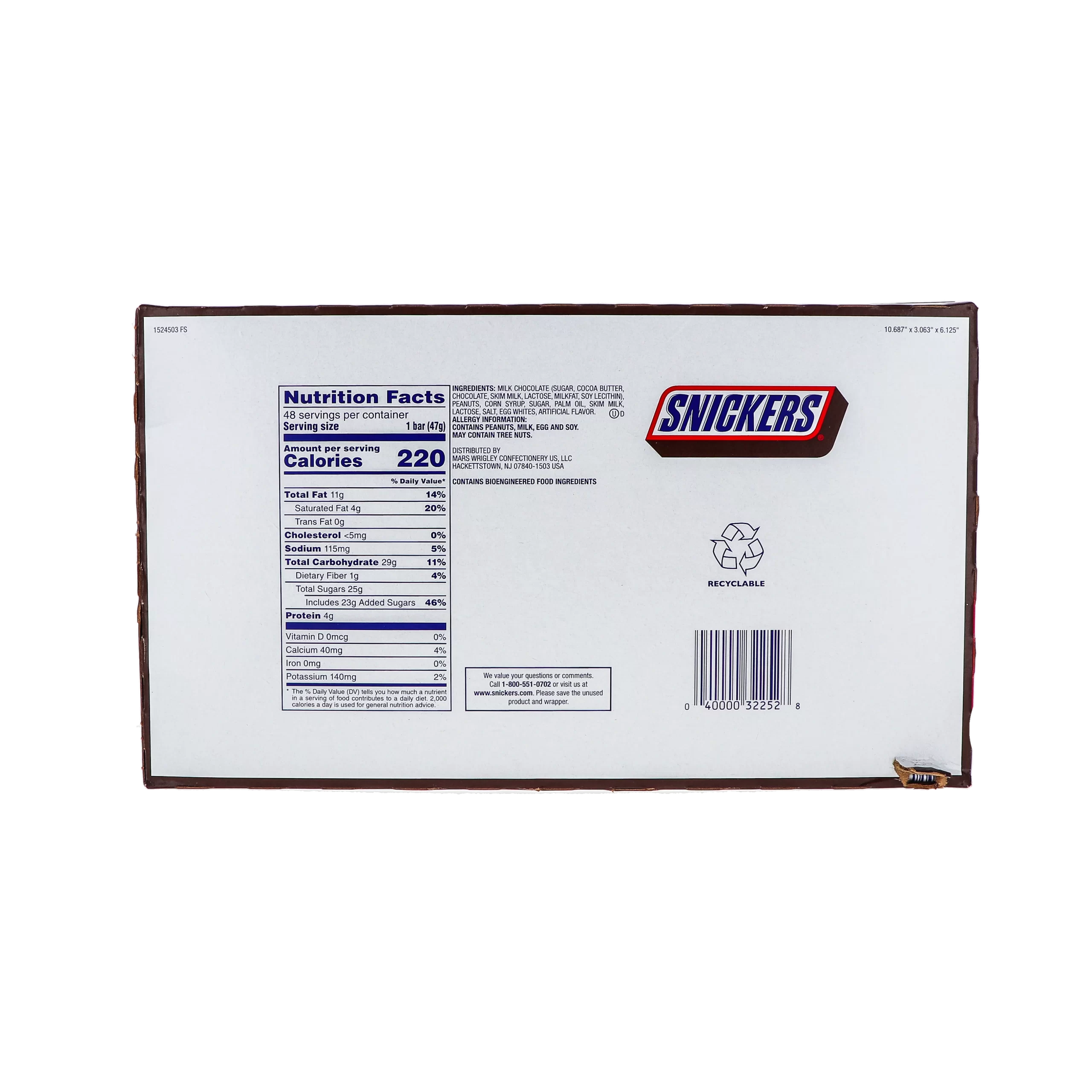 Snickers King Size Peanut Chocolate Original 24/3.29Oz image 2