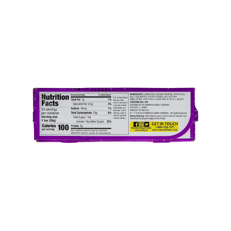 Now & Later Changemakers Chewy Grape 24 Count - 6 Pieces image 2