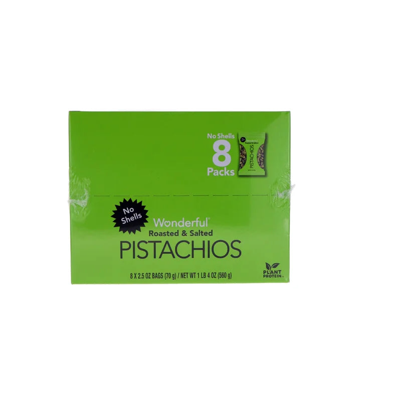 Wonderful Pistachios, Roasted and Salted - Tube 12 Count - 1.25 oz image 0
