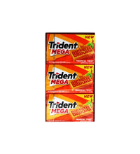 Trident Tropical Twist Sugar Free Gum 9 Count - 10 Pieces image 0