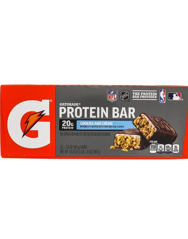 Gatorade Whey Protein  Cookie & Cream Bar 12/2.8Oz image 0