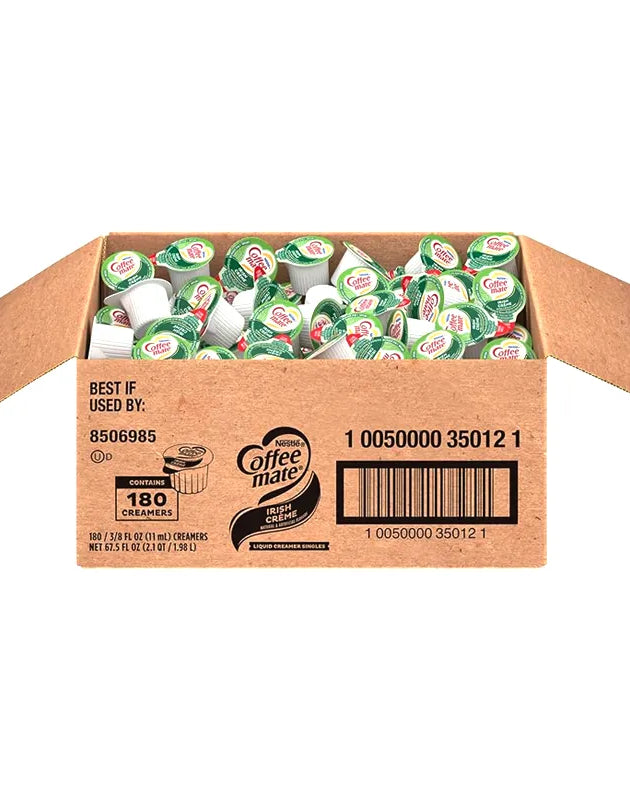 Coffee Mate Irish Creme Liquid Coffee Creamer Tubs 180 Count - 0.375 oz image 0