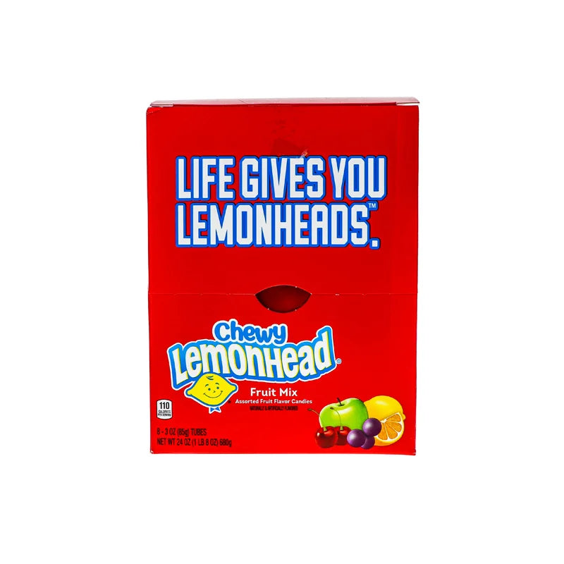 Lemonhead Fruit Mix Chewy Candy 8 Count - 3 oz image 0