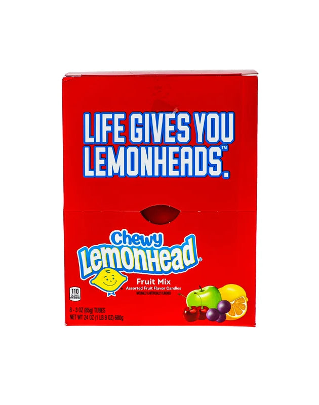Lemonhead Fruit Mix Chewy Candy 8 Count - 3 oz image 0