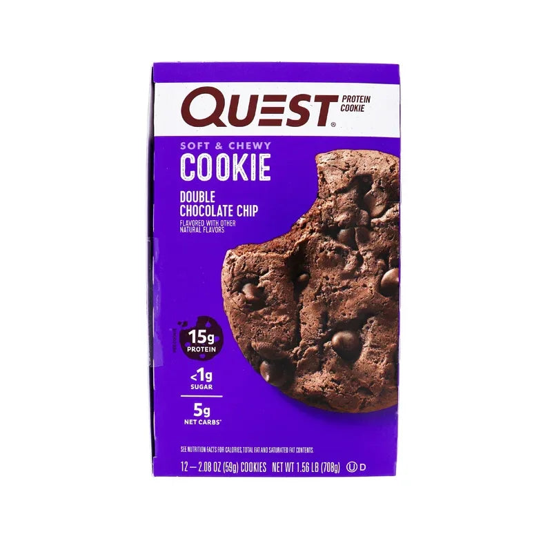 Quest Protein Double Chocolate Chip Cookie 12 Count - 2.08 oz image 0