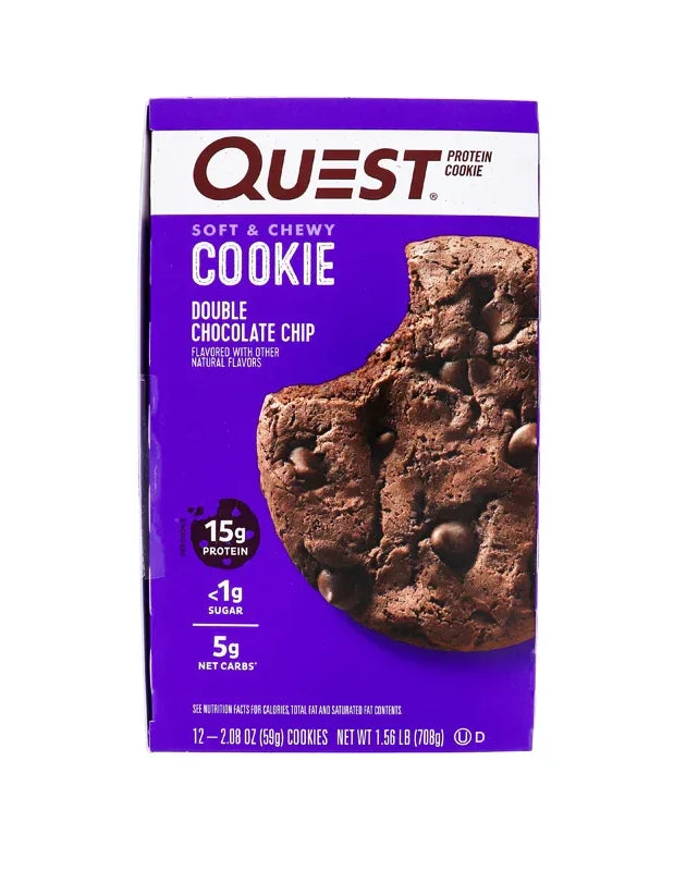 Quest Protein Double Chocolate Chip Cookie 12 Count - 2.08 oz image 0