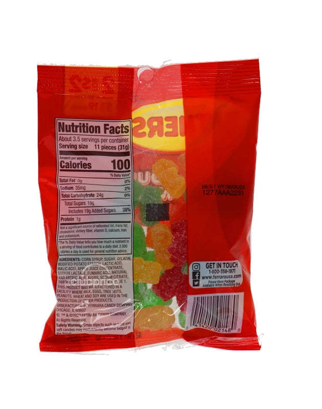 Sathers 2/$2 Sour Gumi Bear Candy 12 Count - 4 oz image 0