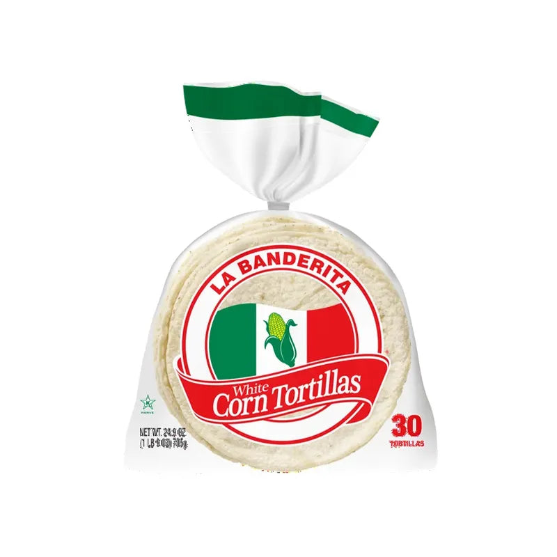 La Banderita White Corn Tortillas - (Pack of 30) image 0