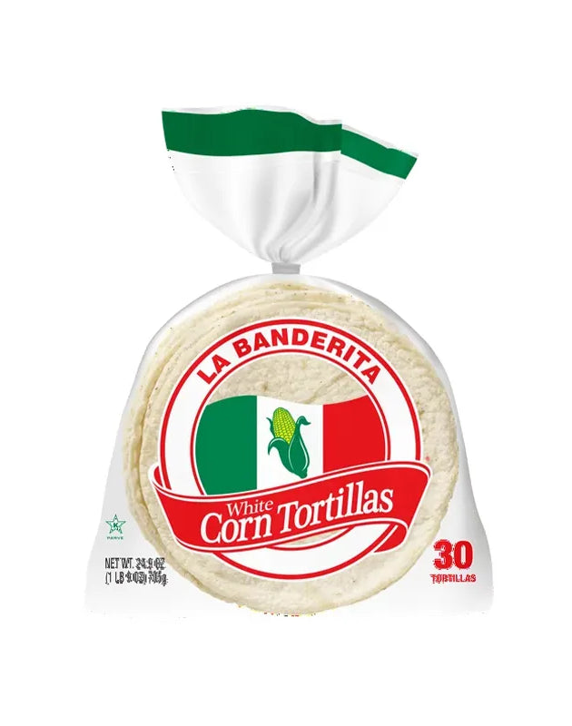 La Banderita White Corn Tortillas - (Pack of 30) image 0