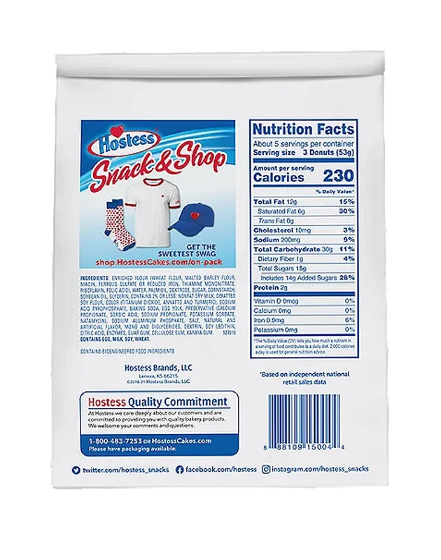 Hostess Donettes Mini Powder Donut Bag 10 oz image 0