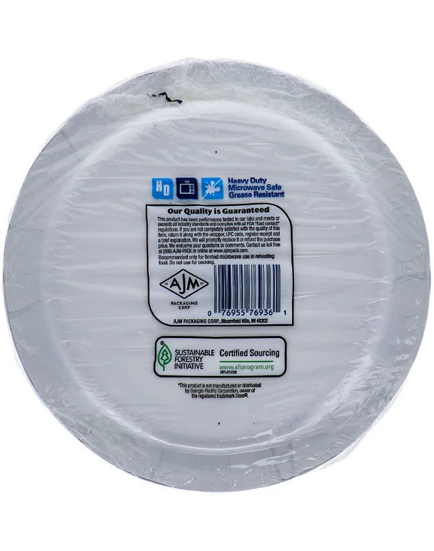 Paper Plates Heavy Duty 8.62inch 16 Count image 0