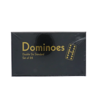 Dominoes Double Six Standard Set of 28 - Red - 1 Count Only image 0