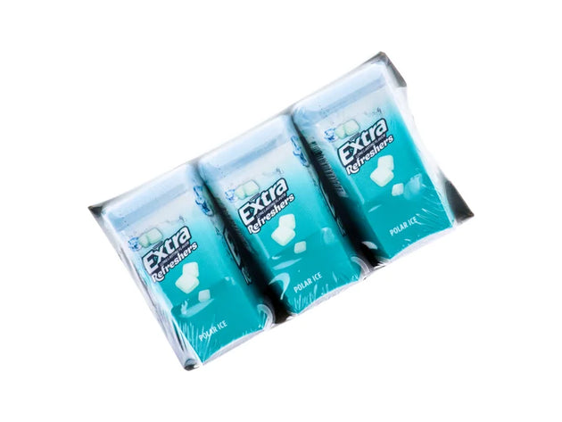 Wrigley's Extra Refreshers Polar Ice Chewing Gum Bottle 6 Count - 40 Pcs image 0