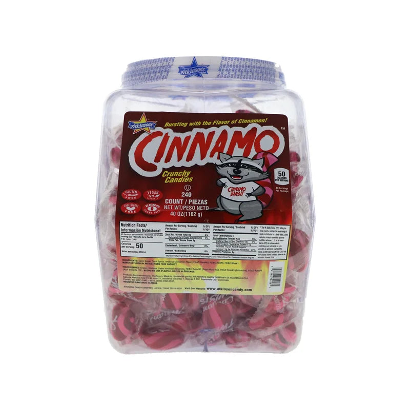 Atkinsons Cinnamon Twists Bite Size Candy- Jar 240 Count image 0