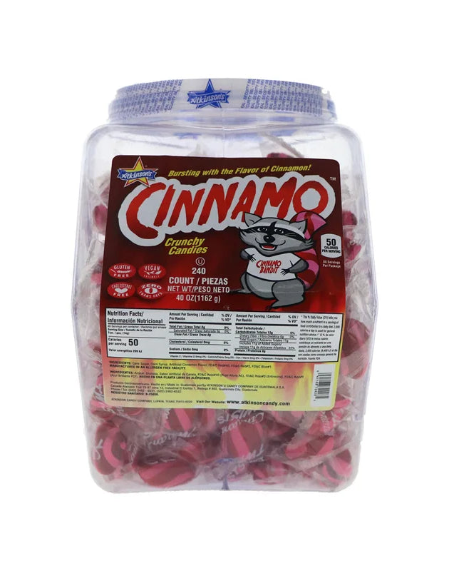 Atkinsons Cinnamon Twists Bite Size Candy- Jar 240 Count image 0