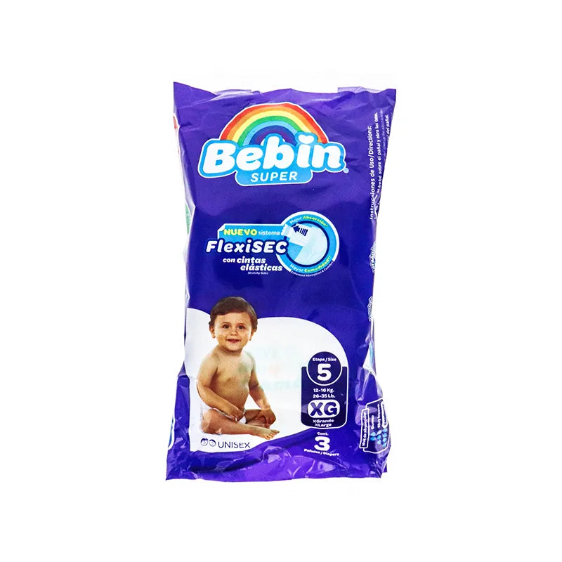 Bebin Super Travel Pack Diapers - XL (3 Pack) image 0