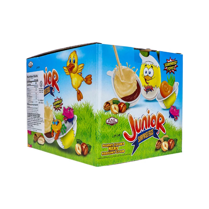 Junior Surprise Egg Peanut Hazelnut Cream - 24 Count image 2