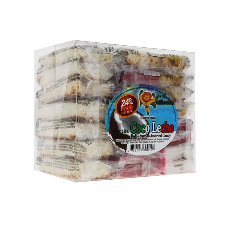 El Super Leon Coco Leche Candy - Assorted 24 Count - 3 oz image 1