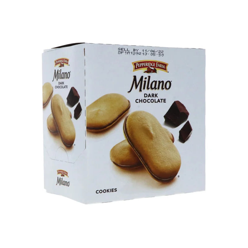 Pepperidge Farm Milano Cookies, Dark Chocolate Cookie 8 Count - 1.2 oz image 1