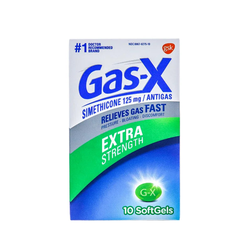 Gas-X Extra Strength Gas Relief Softgels Antigas - 10 Count image 0