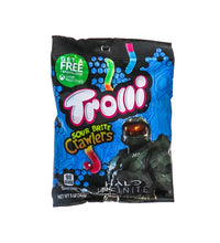 Trolli Twisted Sour Brite Crawlers Peg Bag 12 Count - 4 oz image 0