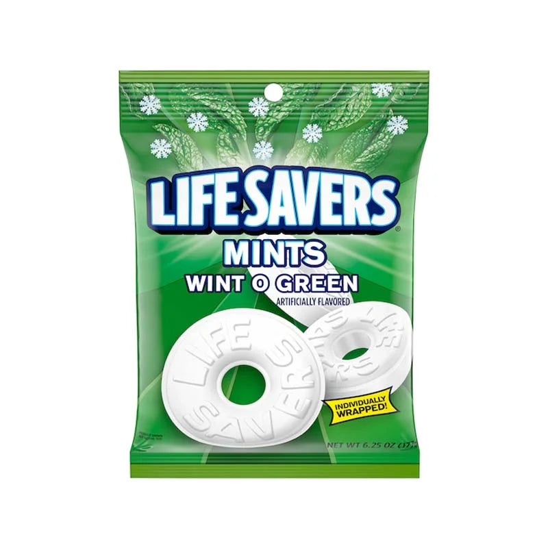 Life Savers Wint O Green Mints Candy Bag 12 Count - 6.25 oz image 0
