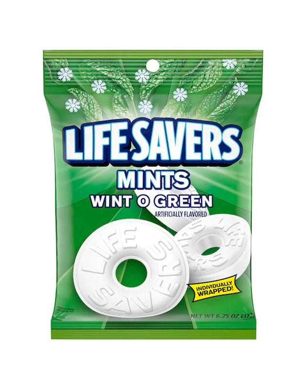 Life Savers Wint O Green Mints Candy Bag 12 Count - 6.25 oz image 0
