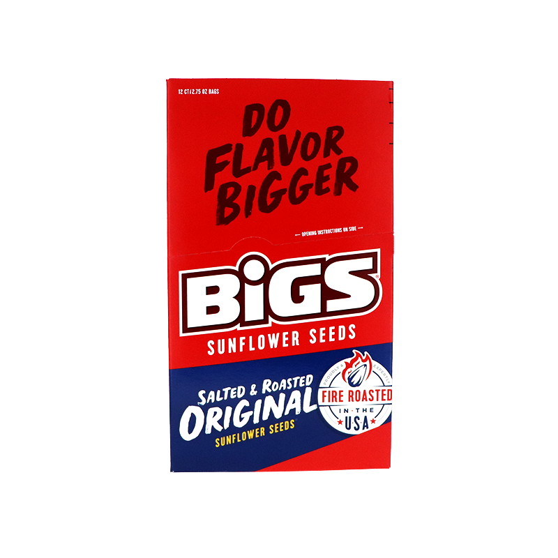 Bigs Salted & Roasted Original Sunflower Seeds - Tube 12 Count - 2.75 oz image 0