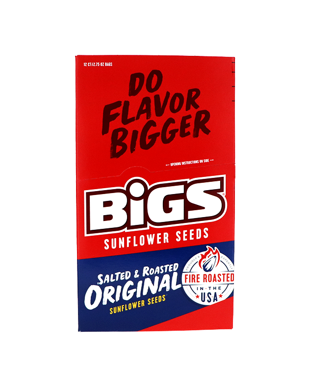 Bigs Salted & Roasted Original Sunflower Seeds - Tube 12 Count - 2.75 oz image 0