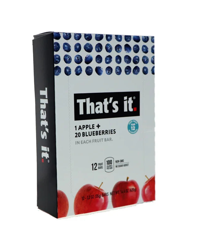 That's It Fruit Bar - Apple and Blueberry 12 Count - 1.2 oz image 0