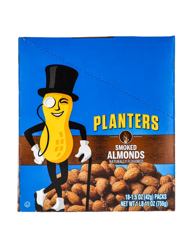 Planters Smoked & Salted Almonds 18 Count - 1.5 oz image 0