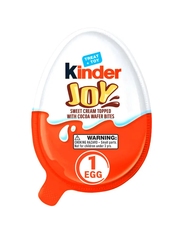 Kinder Joy Go Wild Sweet Cream Topped with Cocoa Wafer Bites 15 Count - 0.7 oz image 0