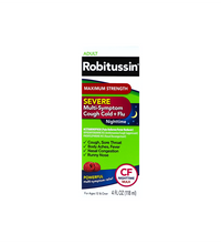 Robitussin Nighttime Medicine for Cold and Flu 4 oz image 0