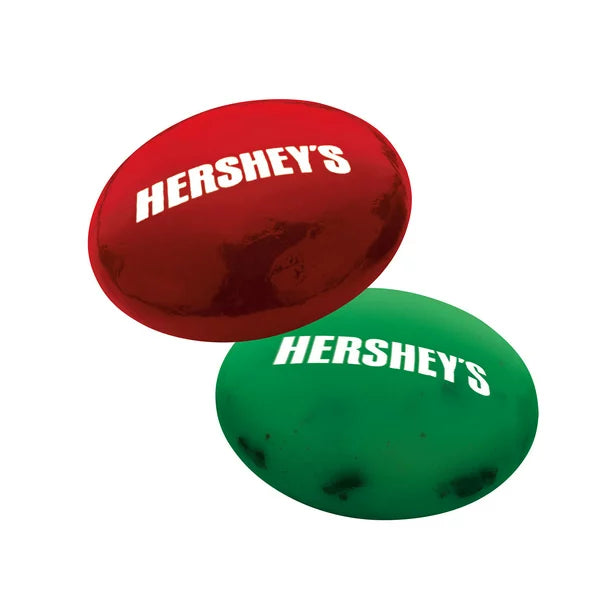 HERSHEY'S, HERSHEY-ETS Candy Coated Milk Chocolate Candy, Christmas, 1.4 oz, Filled Plastic Cane image 1