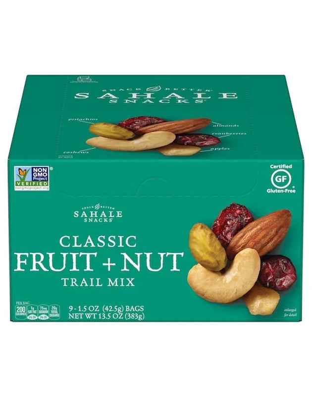 Sahale Snacks Classic Fruit and Nut Trail Mix 9 Count - 1.5 oz image 0
