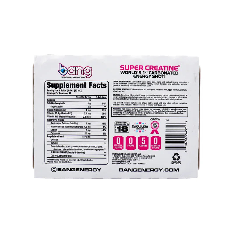 VPX Bang E-Shot Rainbow Unicorn 12 Count - 3 oz image 2