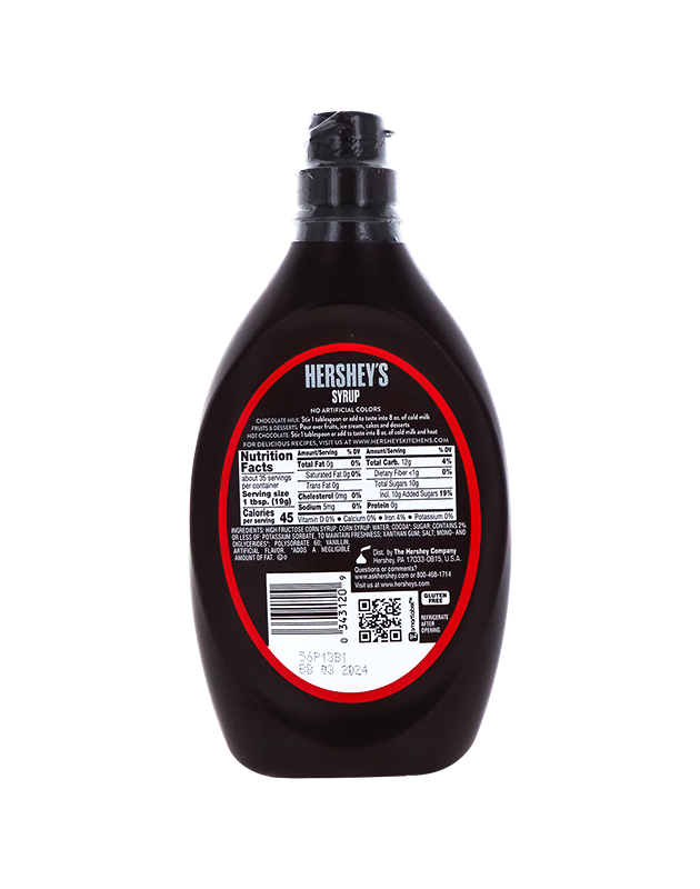Hershey's Chocolate Syrup, 24 oz Bottle image 0