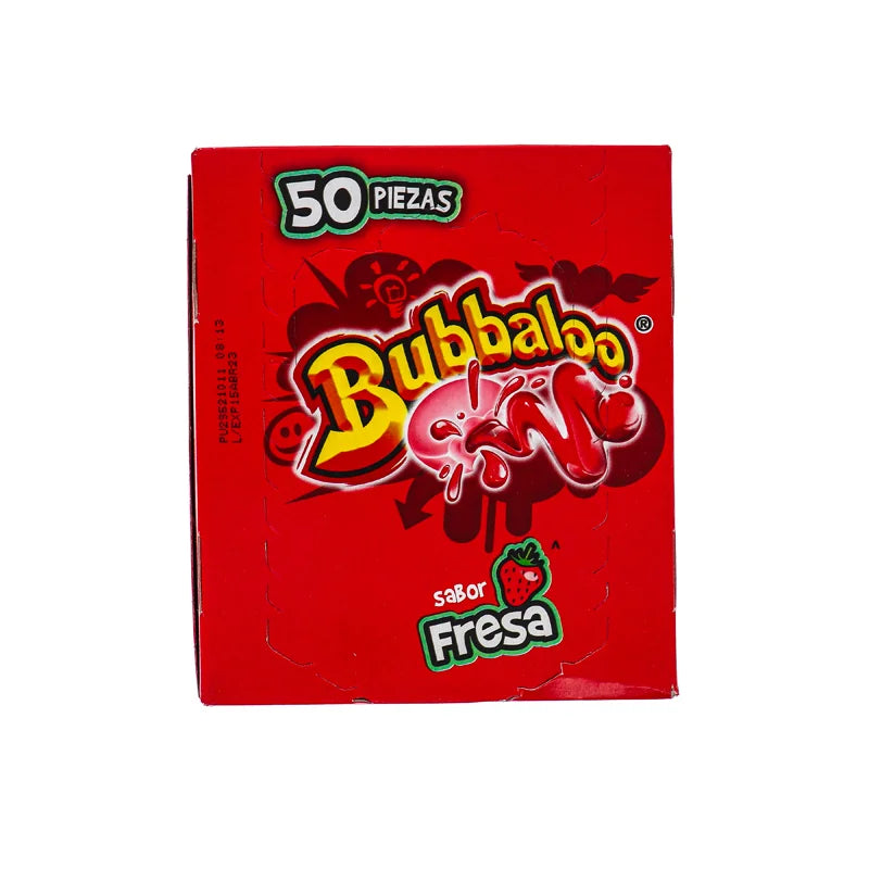 Bubbaloo Fresa Strawberry Chewing Gum 50 Count image 0
