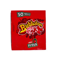 Bubbaloo Fresa Strawberry Chewing Gum 50 Count image 0