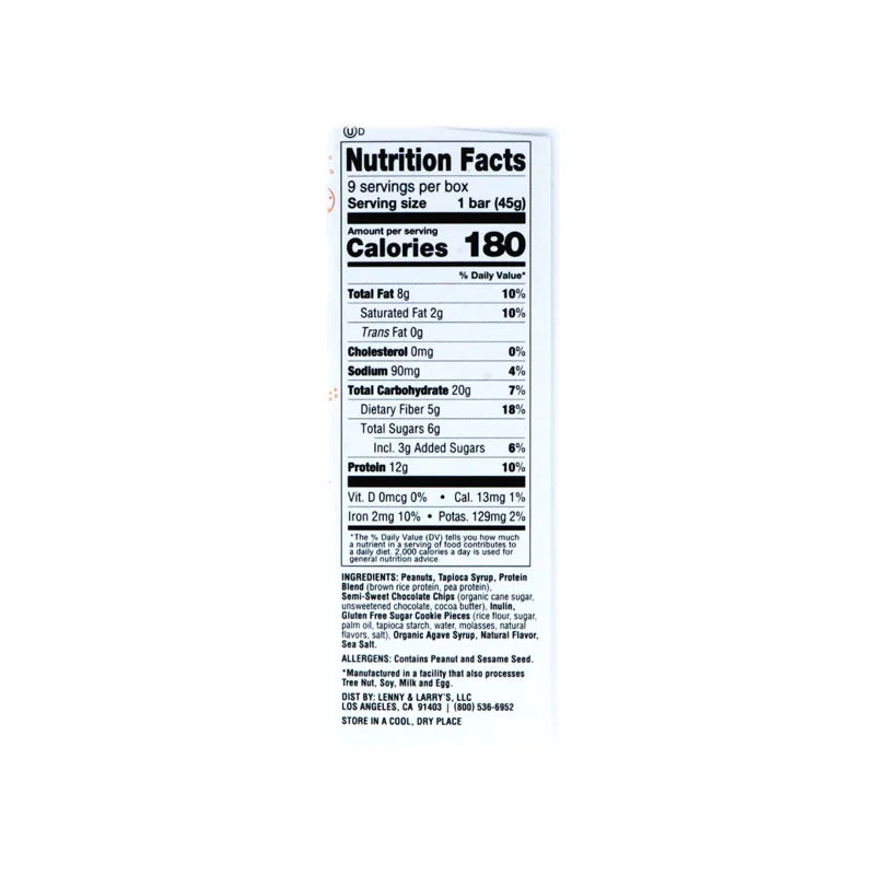 The Complete Cookie-Fied Bar, Peanut Butter Chocolate Chip 9 Count - 1.59 oz image 2