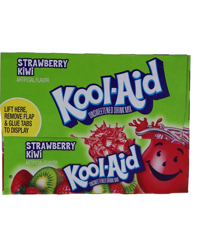 Kool-Aid Strawberry Kiwi Unsweetened Soft Drink Mix 48 Count - 0.17 oz image 0