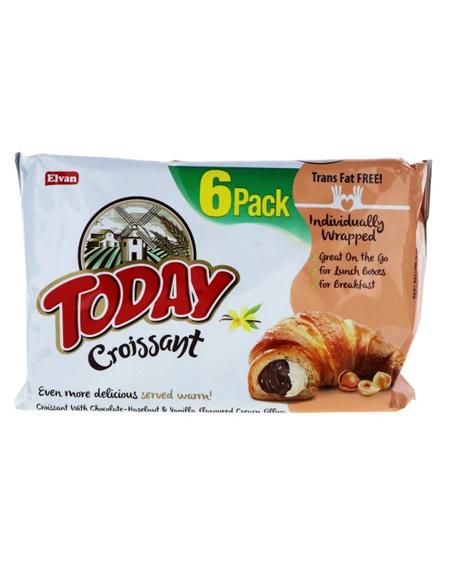 Today Croissant Chocolate Hazelnut & Vanilla Filling 6 Count - 1.58 oz image 0