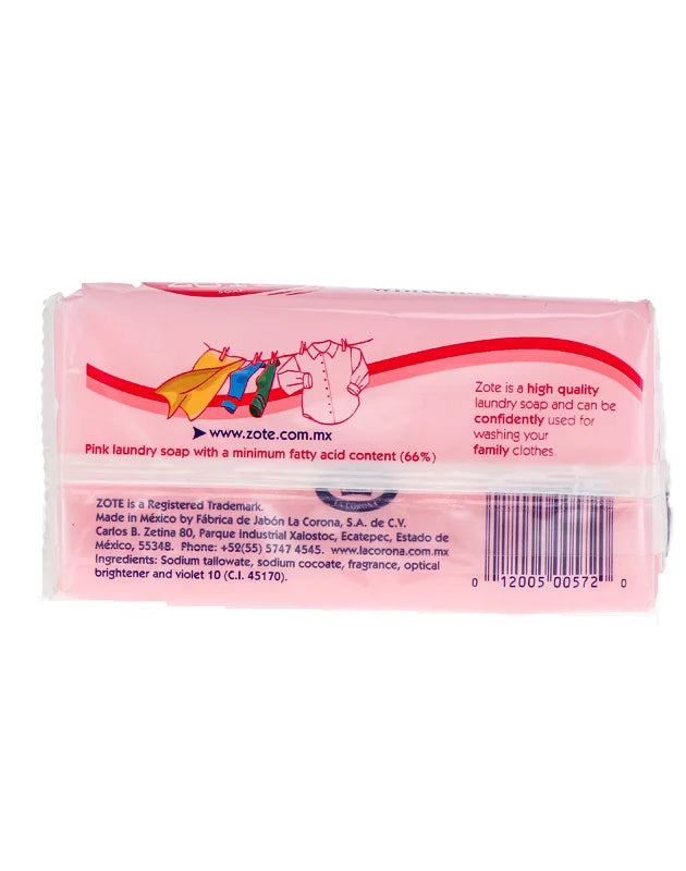 Zote Laundry Bar Soap Pink 7 oz image 0