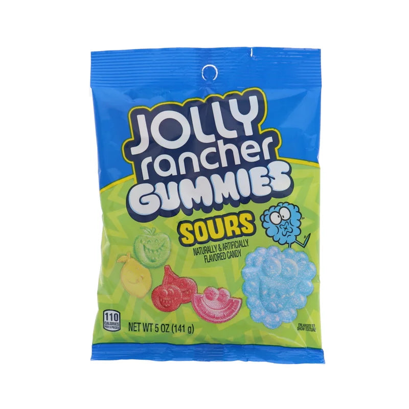 Jolly Rancher Peg Sour Gummies Assorted 12 Count - 5 oz image 0