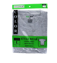 Style Wear T-Shirt - Round Neck Grey 3 XL - 1 Count Only image 0