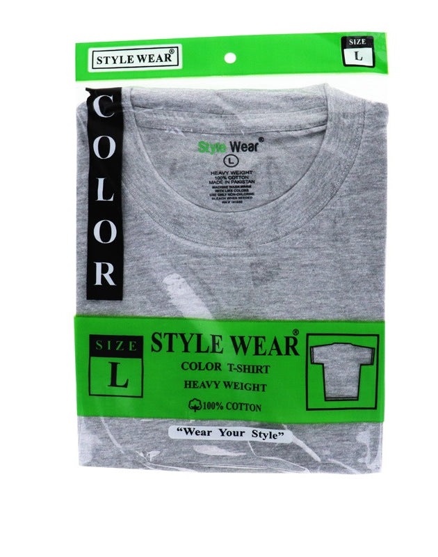 Style Wear T-Shirt - Round Neck Grey 3 XL - 1 Count Only image 0