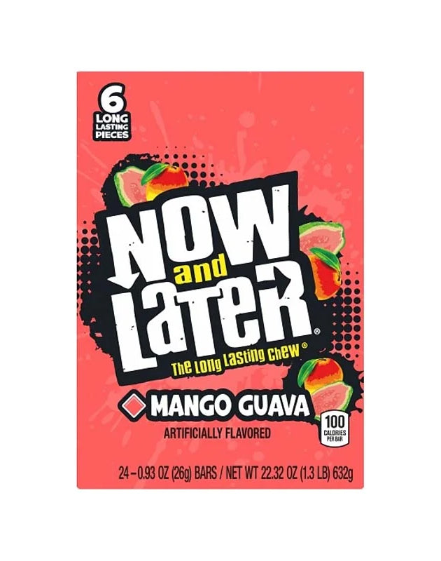 Now & Later 25c Mango Guava Candy 24 Count - 6 Pieces image 0